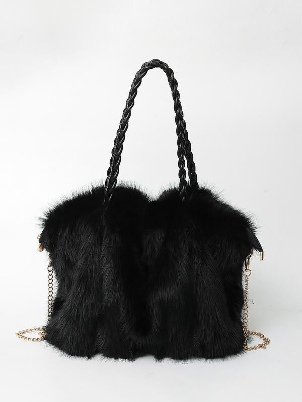 Bethany | Plush Velvet Shoulder Tote