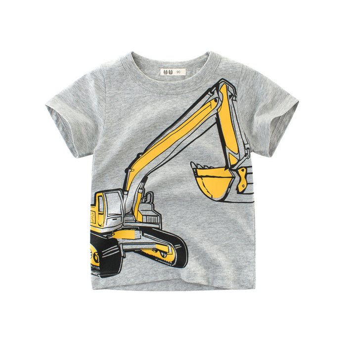 Cool Construction Crew Kids T-Shirt