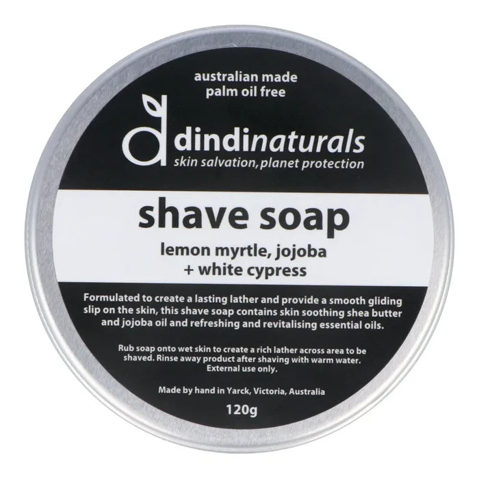 Dindi Naturals Shave Soap 120g - in Tin