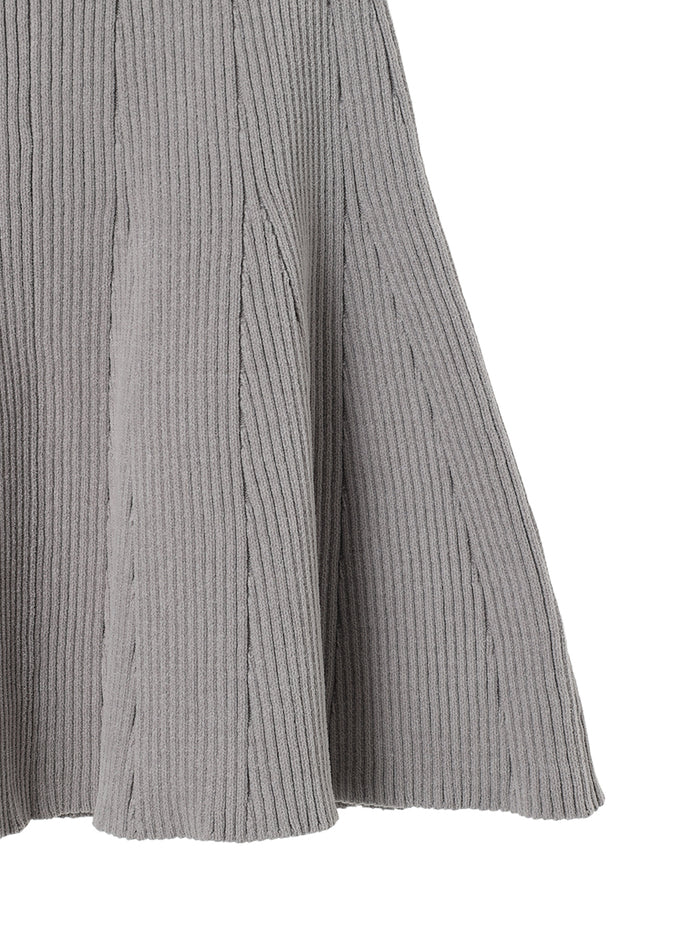 fleece touch KNIT mini dress