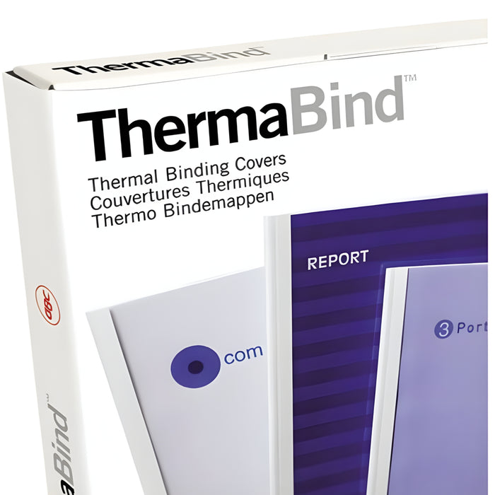 GBC ThermaBind™ Binding Covers A4 12 mm Silk White (Pack 100)