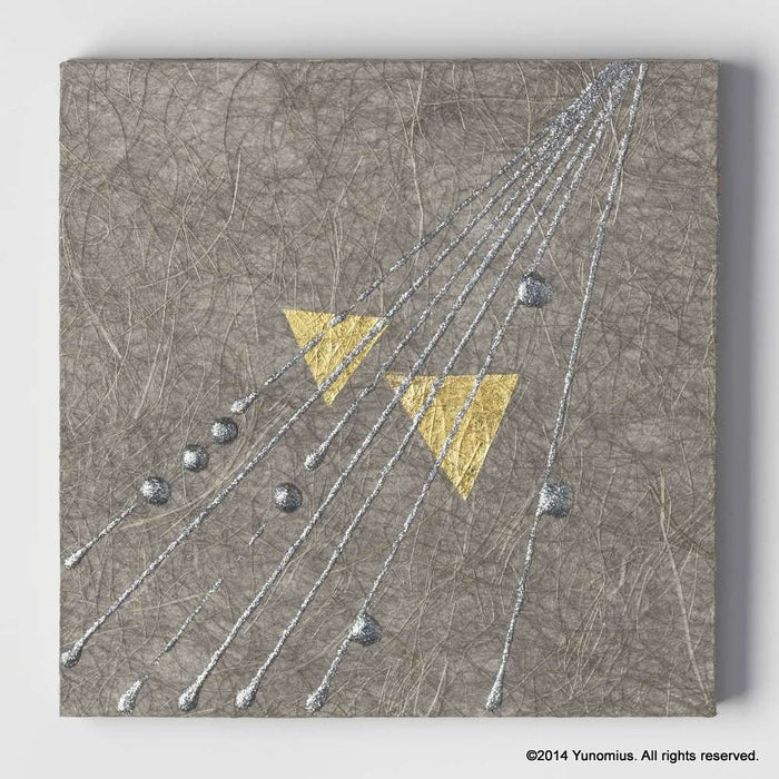 Hana & Haku: Decorative Washi Paper Panel (Grey #3) - Yunomi.life