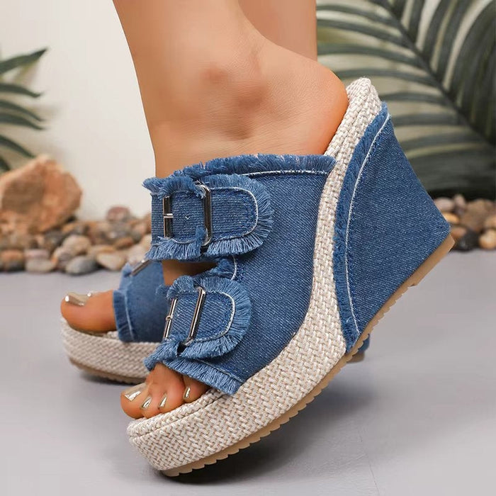 Hope | Women's Adjustable Buckle Wedge Sandals