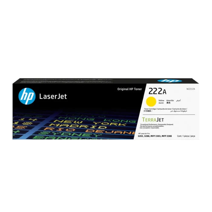 HP 222A Yellow Original Toner - W2222A