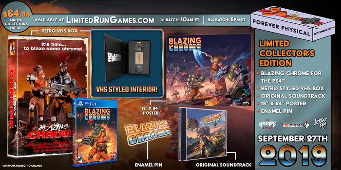Limited Run #296: Blazing Chrome VHS Edition