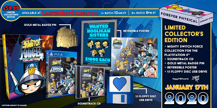 Limited Run #322: Mighty Switch Force! Collection Collector's Edition (PS4)
