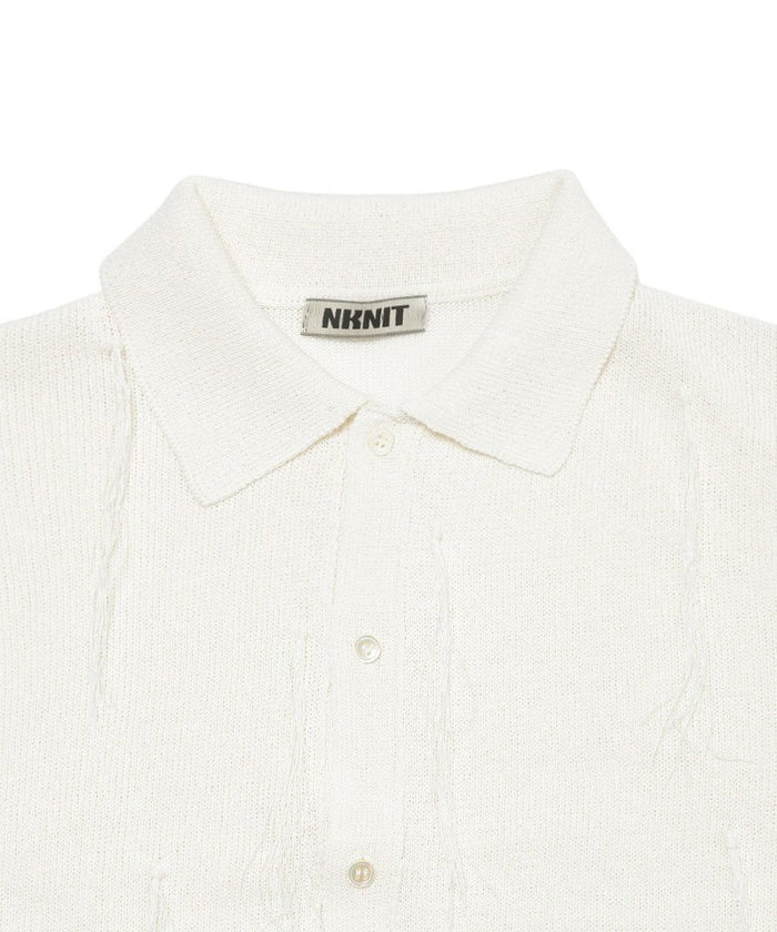 paper mix fringe KNIT shirts_8