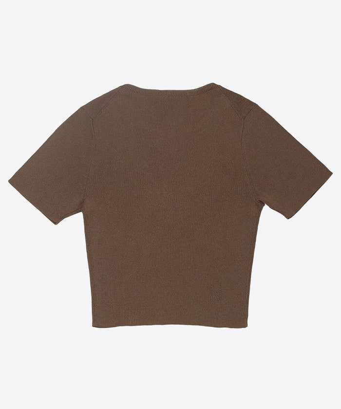 paper mix mini knit T-shirt_8