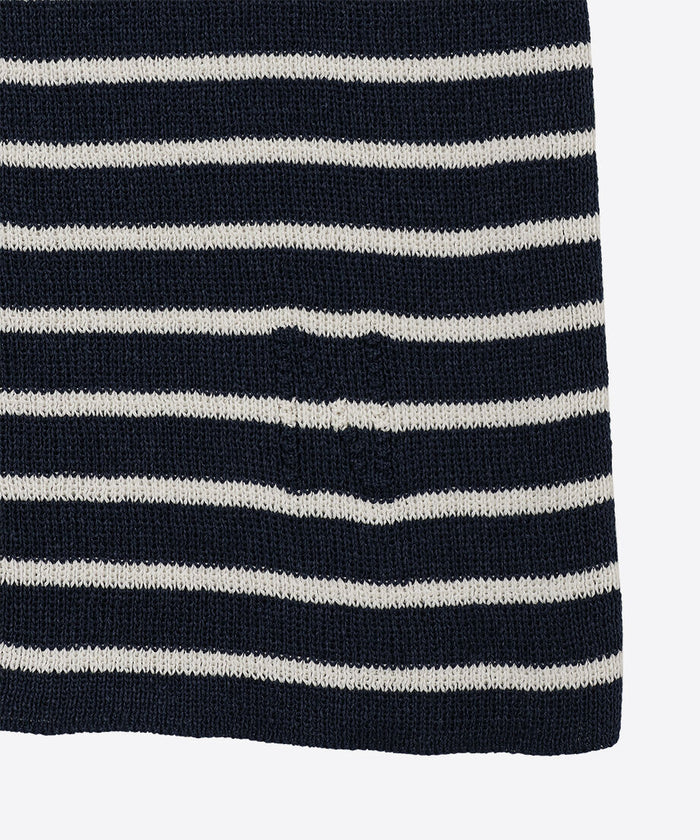 paper mix pattern knit T-shirt♡_8