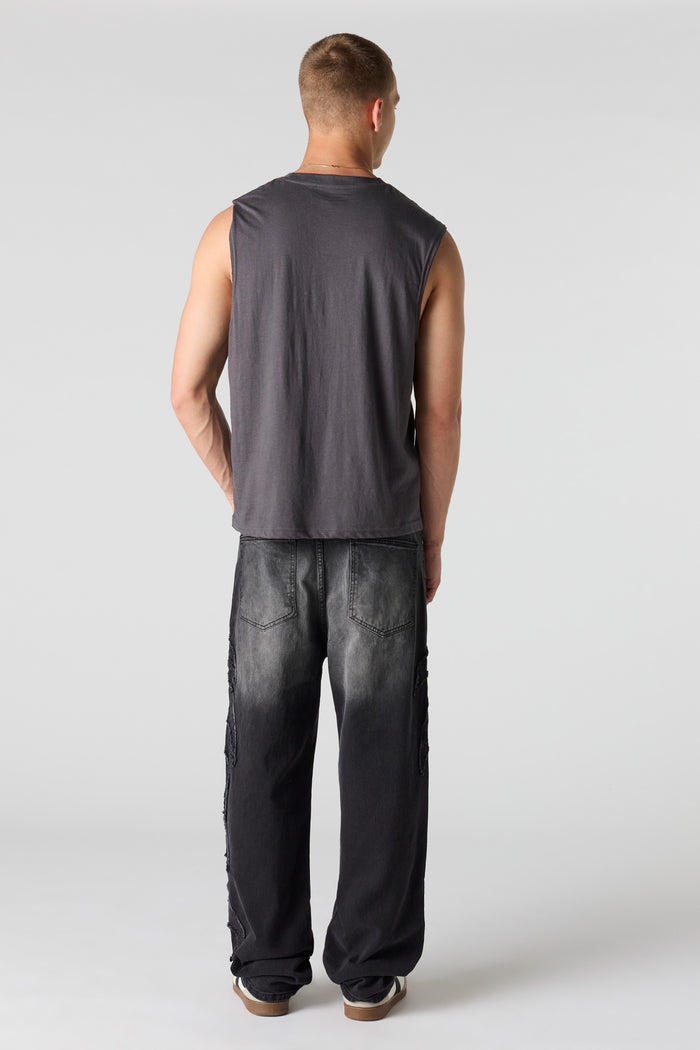 Ripped Light Baggy Jean