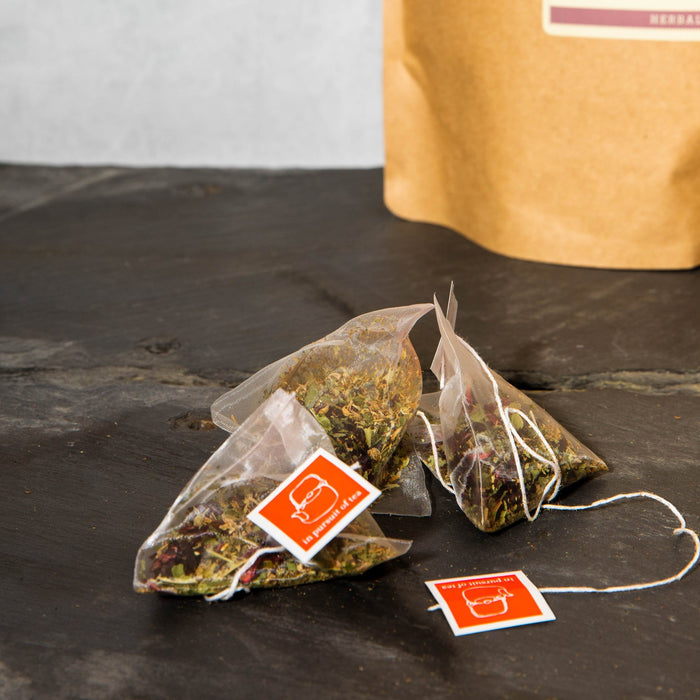 Scarlet Glow Caffeine Free Herbal Tea, Hibiscus and Lemon Verbena