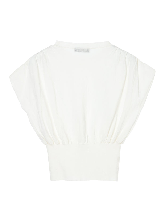 sheer gather KNIT