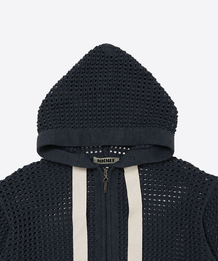 short mesh knit zip foodie_8