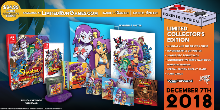 Switch Limited Run #21: Shantae and the Pirate's Curse Collector's Edition
