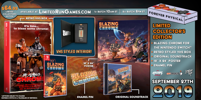 Switch Limited Run #48: Blazing Chrome VHS Edition