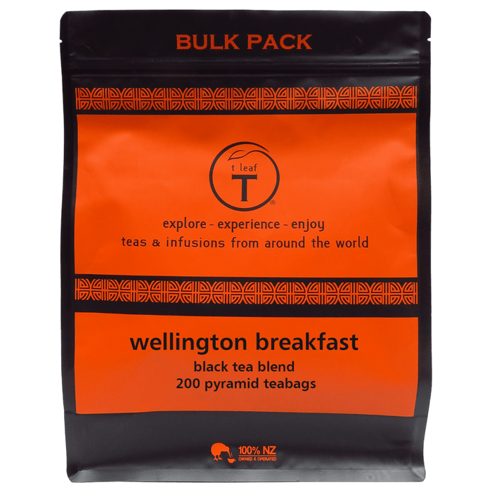 Wellington breakfast pyramids lifestyle view | pyramid tea bags New Zealand | t leaf T