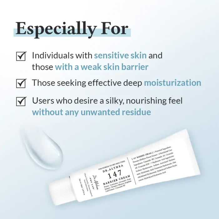 147 Barrier Cream 50ml - Moisturiser Dr.Althea Face Moisturizers
