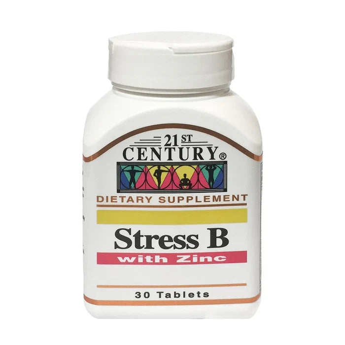 21st Century Stress B Multivitamin with Zinc Tablets – 30 Tablets (1+1 Offer Pack), Multivitamin Supplements