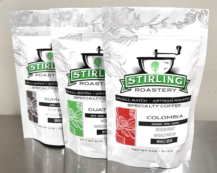 4oz Sample Bags of Coffee (3-Pack)