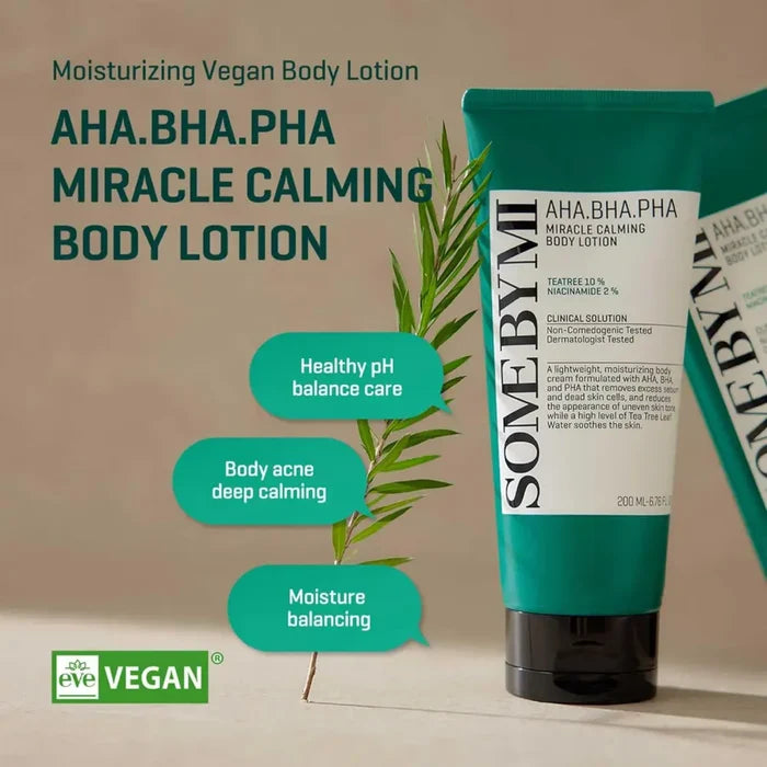 AHA BHA PHA Miracle Calming Body Lotion - Care SomeByMi Lotions & Moisturizers