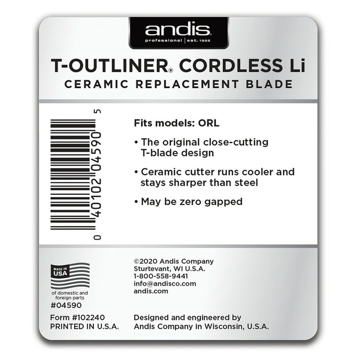 Andis T-Outliner Cordless Li Ceramic Replacement Blade