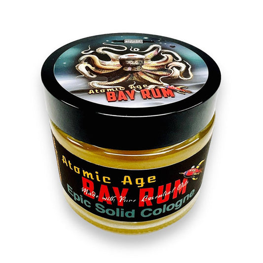 Atomic Age Bay Rum Epic Solid Cologne | Contains Prickly Pear Oil! - Phoenix Artisan Accoutrements