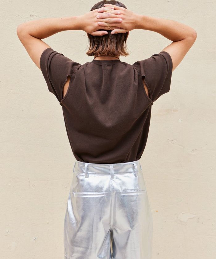 back slit KNIT T-shirt_1