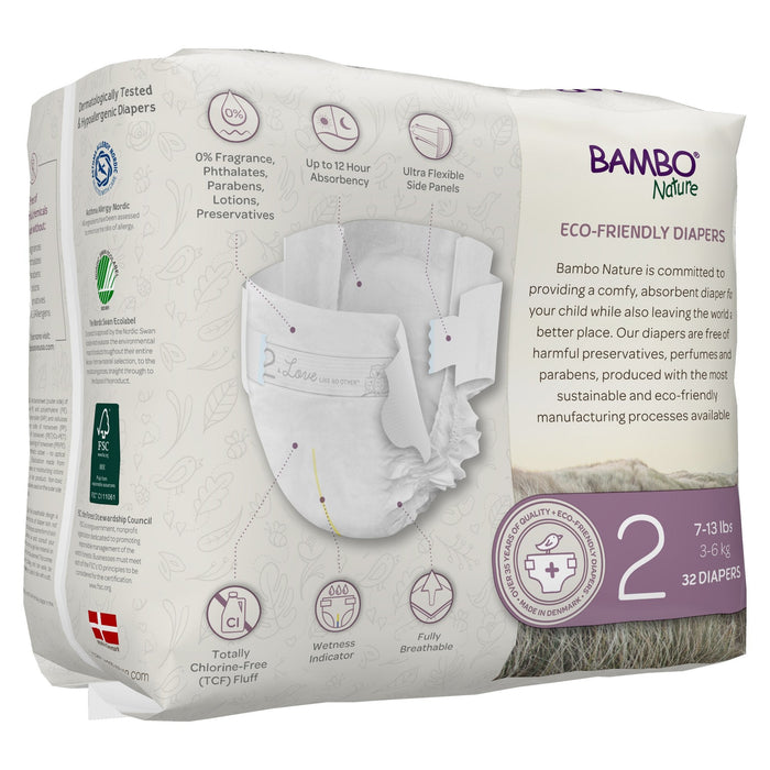Bambo Nature Dream Eco - Friendly Baby Diapers, Size 2 - 1000016924-Pack - LL Medico
