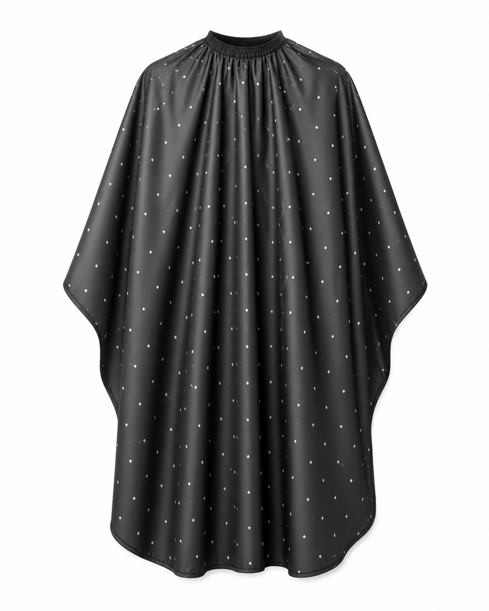Barber Strong The Barber Cape - Black  / White