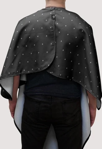 Barber Strong The Barber Cape - Black  / White