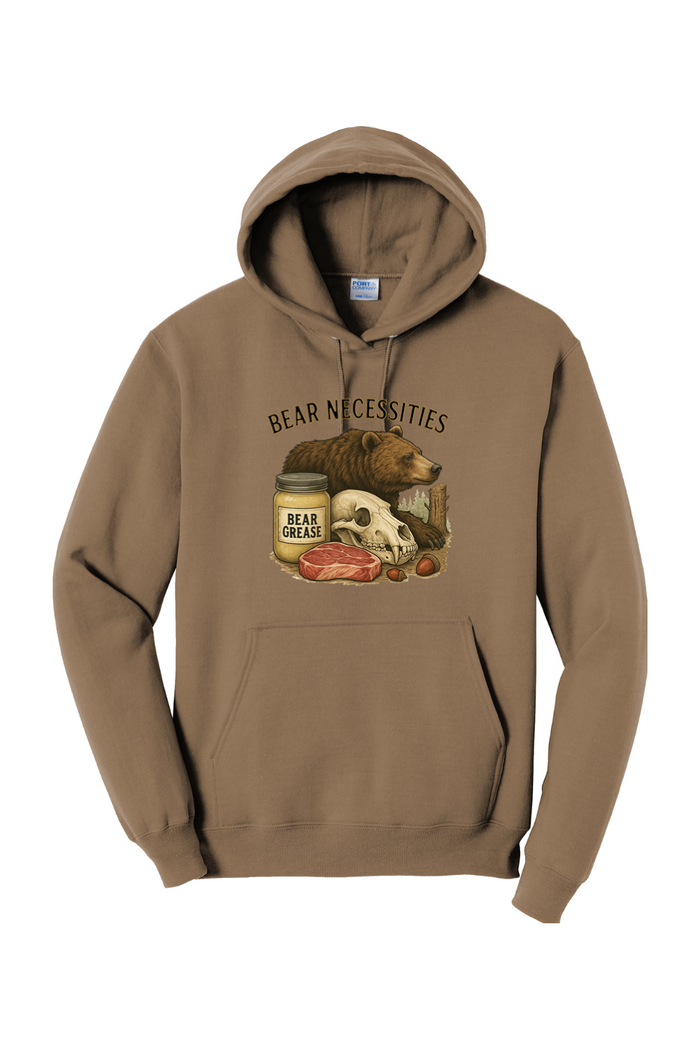Bear Necessities Fleece Pullover Hooded Sweatshirt