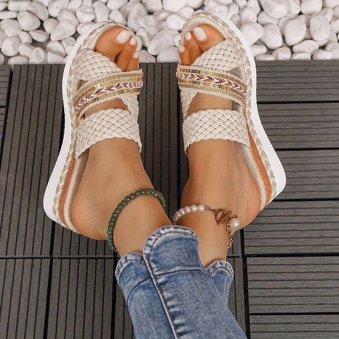 Beatrice | Women's Woven Slip-On Sandals