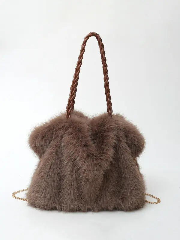 Bethany | Plush Velvet Shoulder Tote