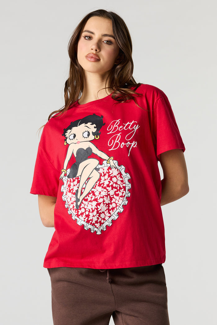 Betty Boop Graphic Boyfriend T-Shirt