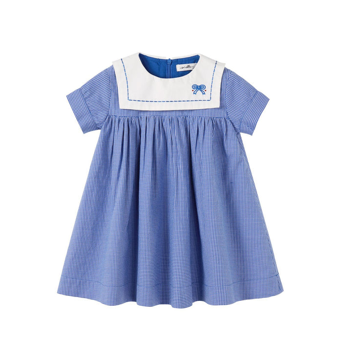 Bib Checkered Dress