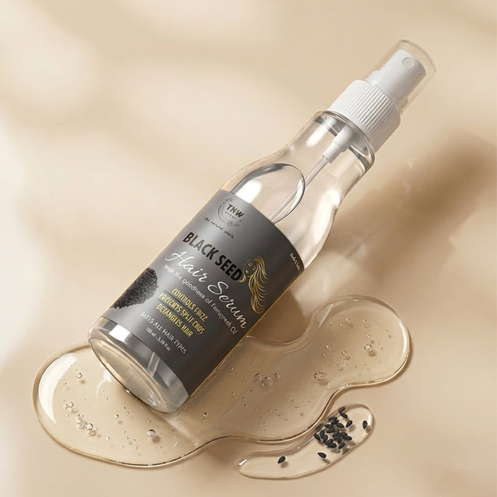 Black Seed Hair Serum- An Anti-Frizz Natural Styling Serum (Paraben-Free)