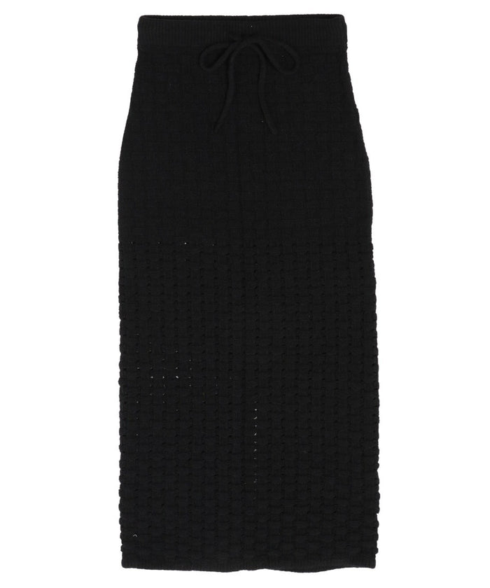 bouclé KNIT king skirt_2