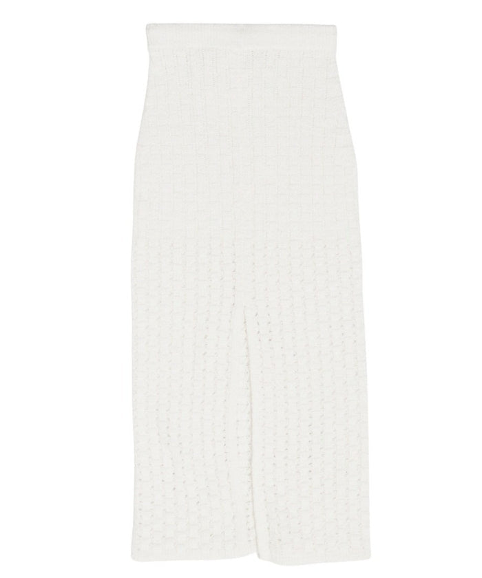 bouclé KNIT king skirt_5