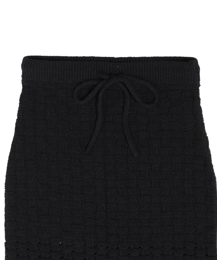 bouclé KNIT king skirt_6