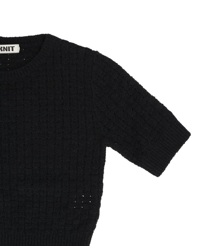 bouclé KNIT mini tops_7