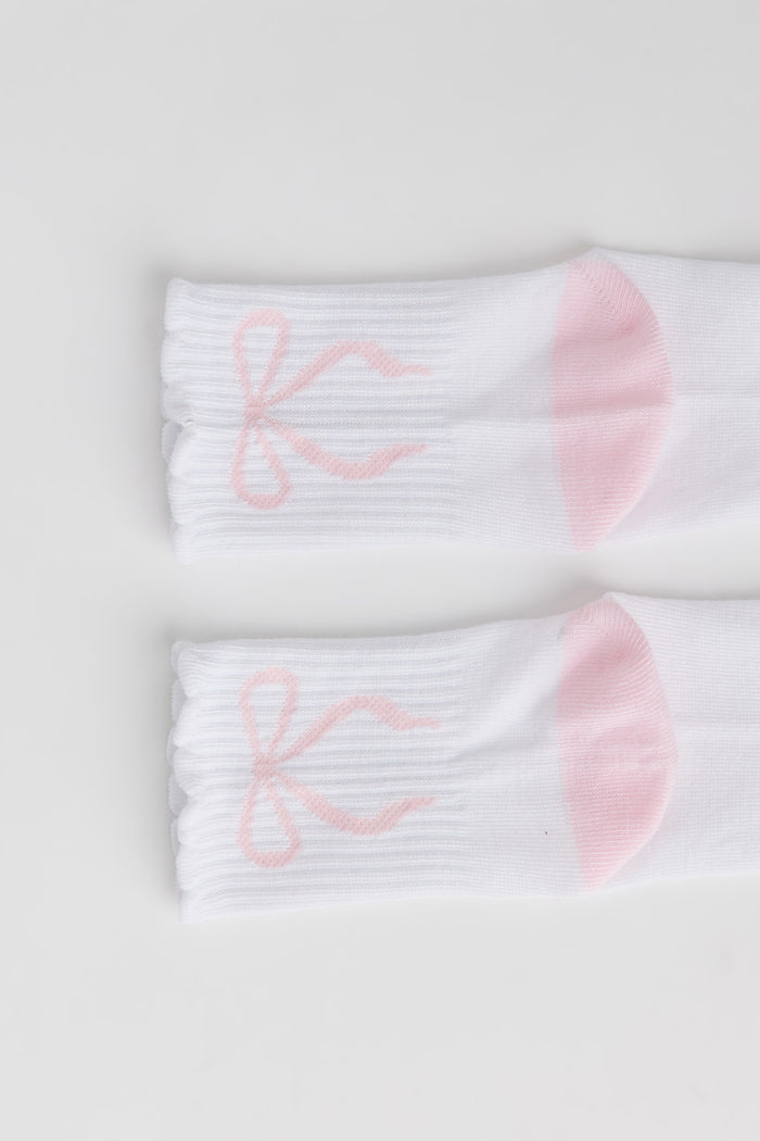 Bow Quarter Socks (5 Pack)