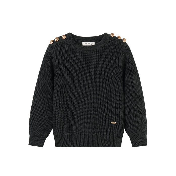 Boy Chunky Sweater Grey