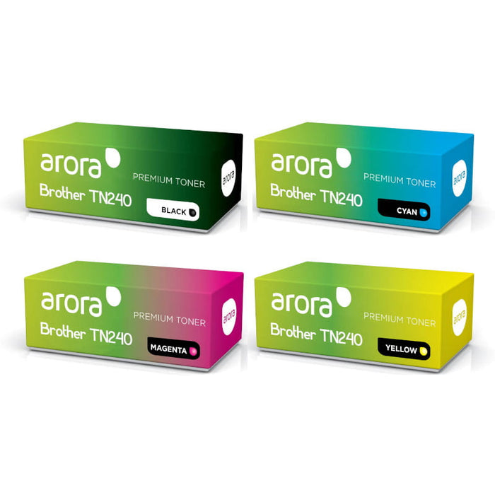 Brother TN240 CMYK Compatible Toner Multipack - TN-240MP