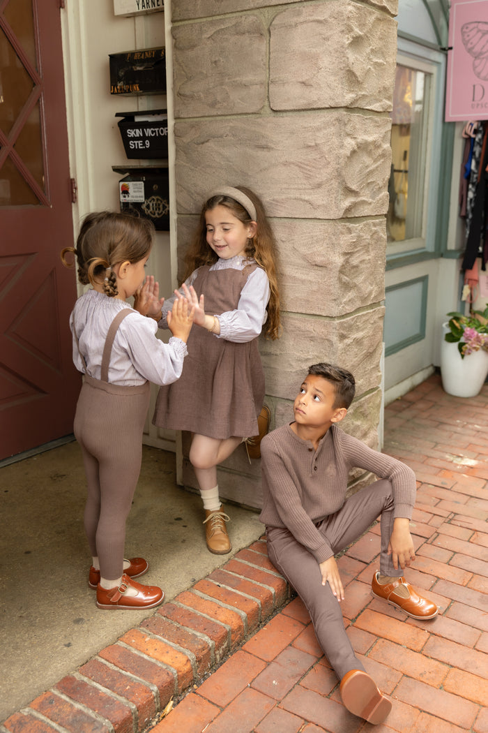 Brown Boy Knit Set