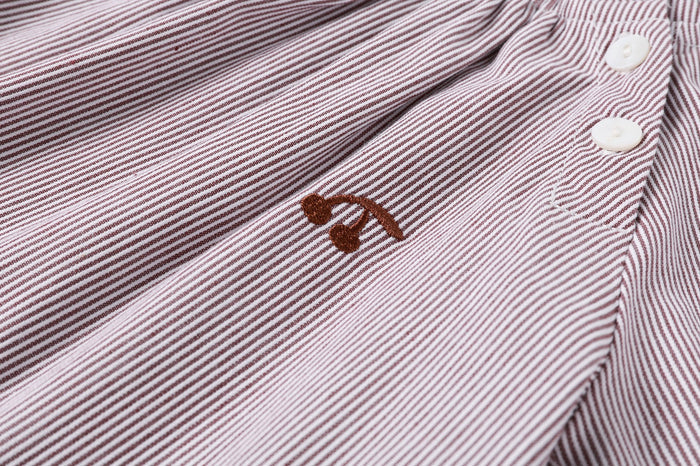 Brown Pinstripe Shirt