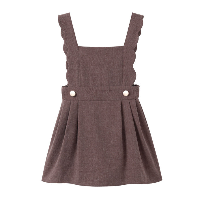 Brown Scallop Wool Jumper