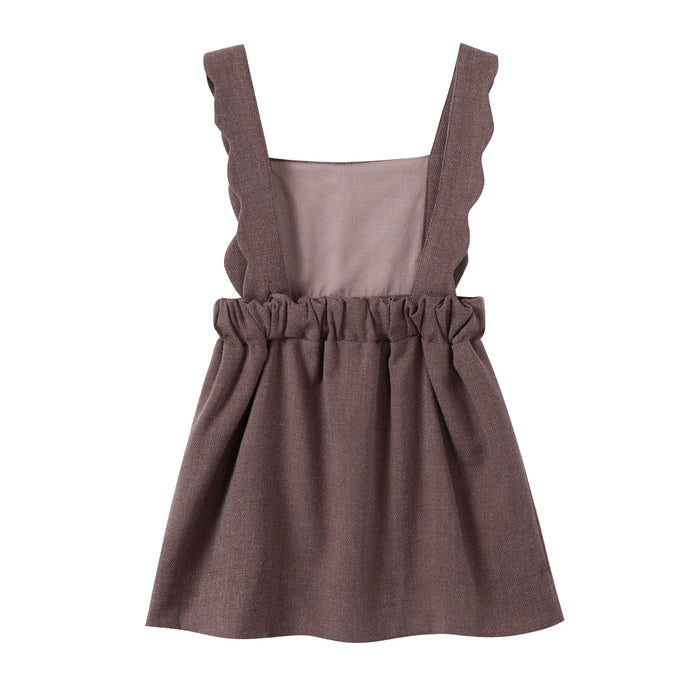 Brown Scallop Wool Jumper