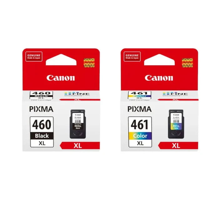 Canon 460XL Black and 461XL Tri-Colour High Yield Original Ink Multipack - PG-460XL / CL-461XL
