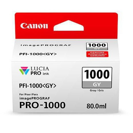 Canon PFI-1000GY Grey Printer Ink Cartridge