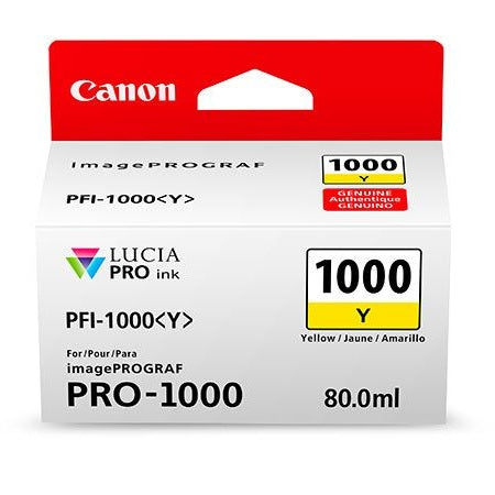 Canon PFI-1000Y Yellow Printer Ink Cartridge